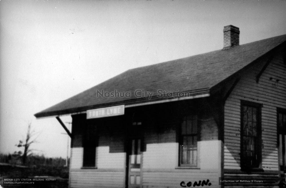 Postcard: South Lyme railroad station